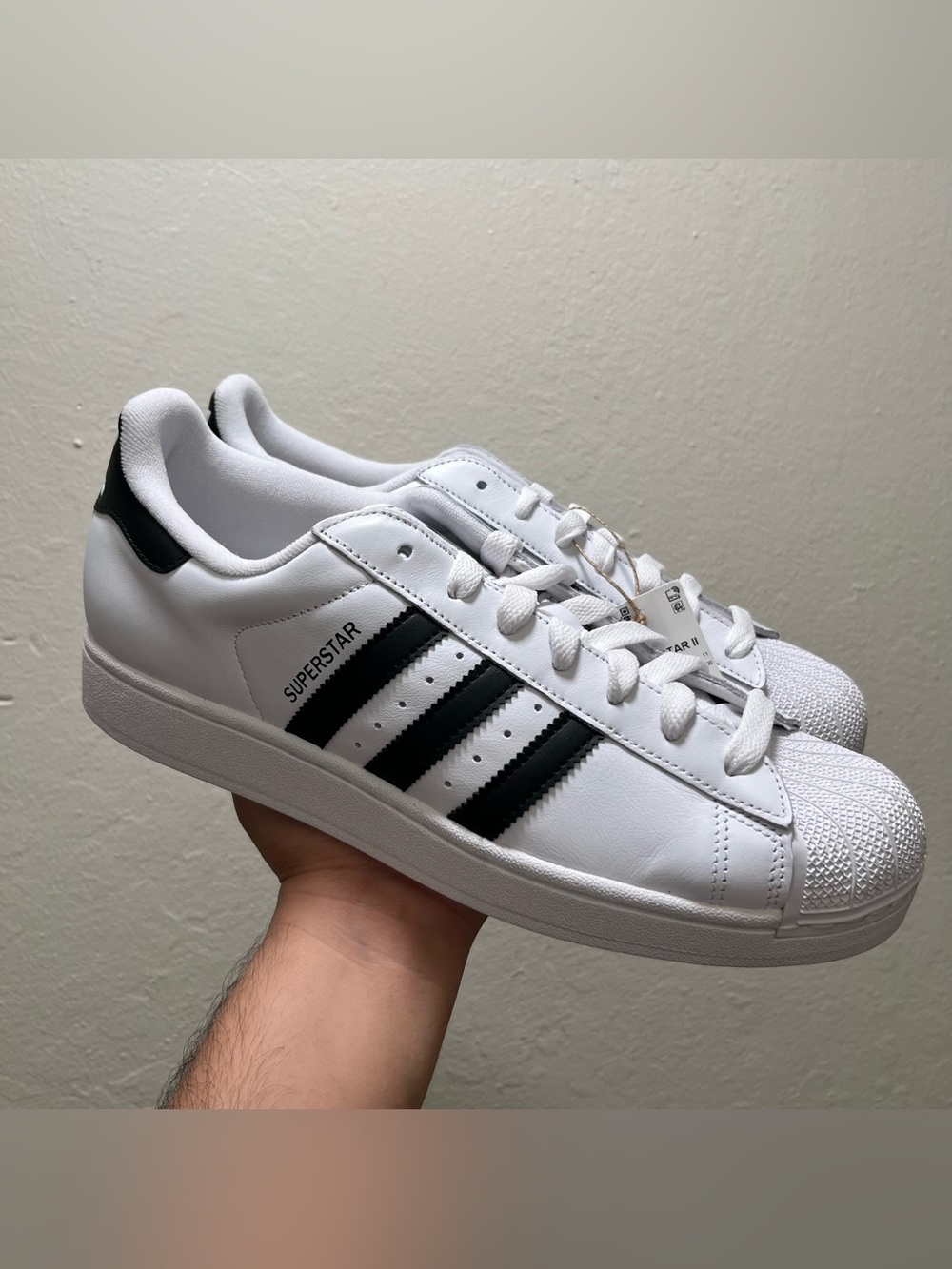 Adidas Superstar II White Black Size 11.5m